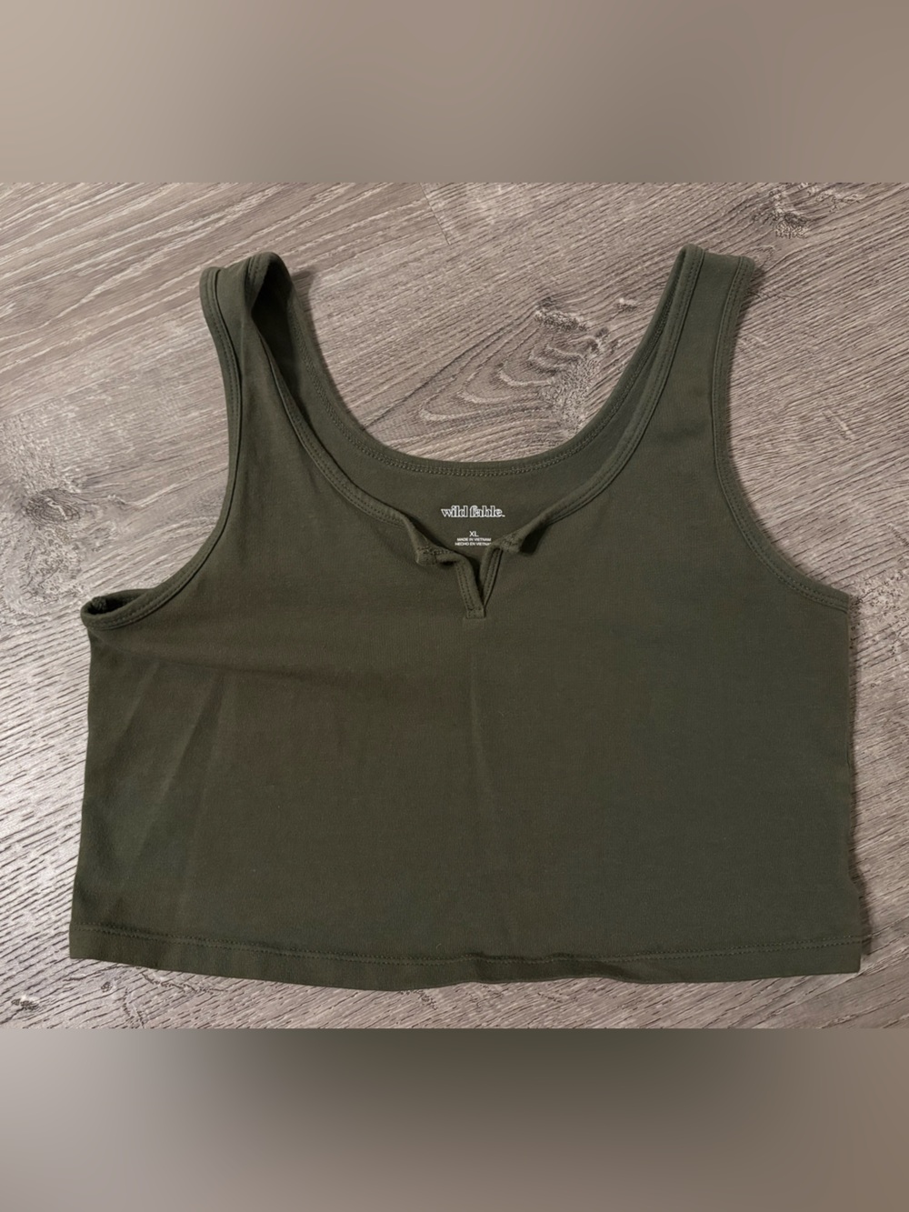 wild fable Olive Green Cropped Tank